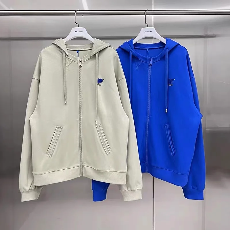 ADER Autumn Heart Embroidery Hooded Design Sense Zipper Cardigan Hoodie Jackets Hoodies Women Casual Zip Up Hoodie
ADER Autumn Heart Embroidery Hooded Design Sense Zipper Cardigan Hoodie Jackets Hoodies Women Casual Zip Up Hoodie