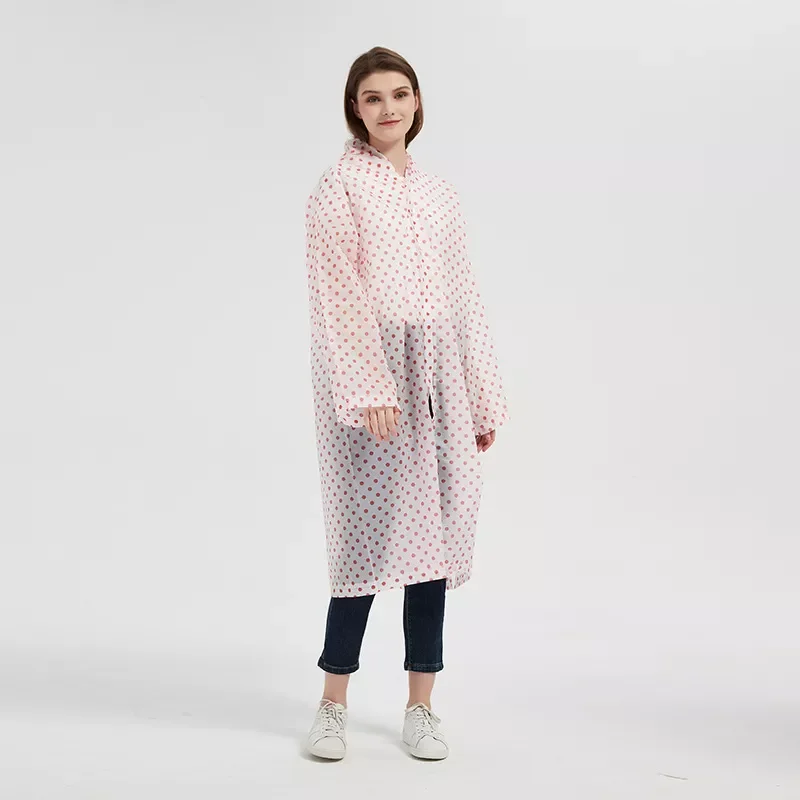 Women Raincoat Outdoor Hiking Tour Rafting Rain Gear Waterproof Transparent Polka Dot EVA Ladies Rain Jacket Cover
Women Raincoat Outdoor Hiking Tour Rafting Rain Gear Waterproof Transparent Polka Dot EVA Ladies Rain Jacket Cover