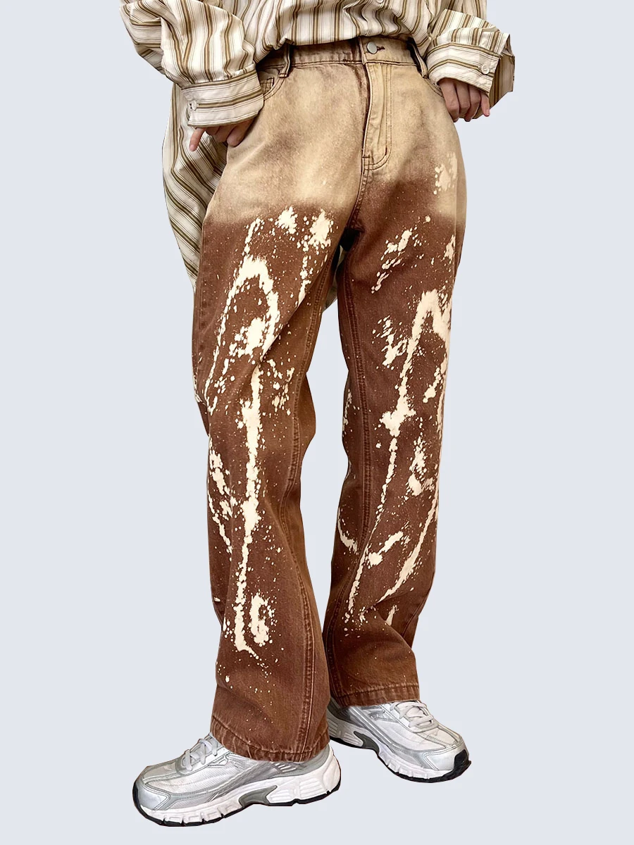 Four Seasons Men's Jeans Tie-dye Splash Ink Casual Straight Pants Trend Loose Spray Paint Wide Leg Pants Streetwear Ins Hot Sale
Four Seasons Men's Jeans Tie-dye Splash Ink Casual Straight Pants Trend Loose Spray Paint Wide Leg Pants Streetwear Ins Hot Sale