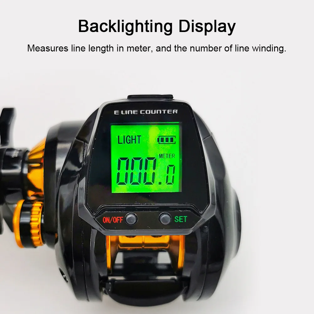 6.3:1 Digital Fishing Baitcasting Reel With Accurate Line Counter Large Display Bite Alarm Left Hand Counting Fish Reels Tackle
6.3:1 Digital Fishing Baitcasting Reel With Accurate Line Counter Large Display Bite Alarm Left Hand Counting Fish Reels Tackle