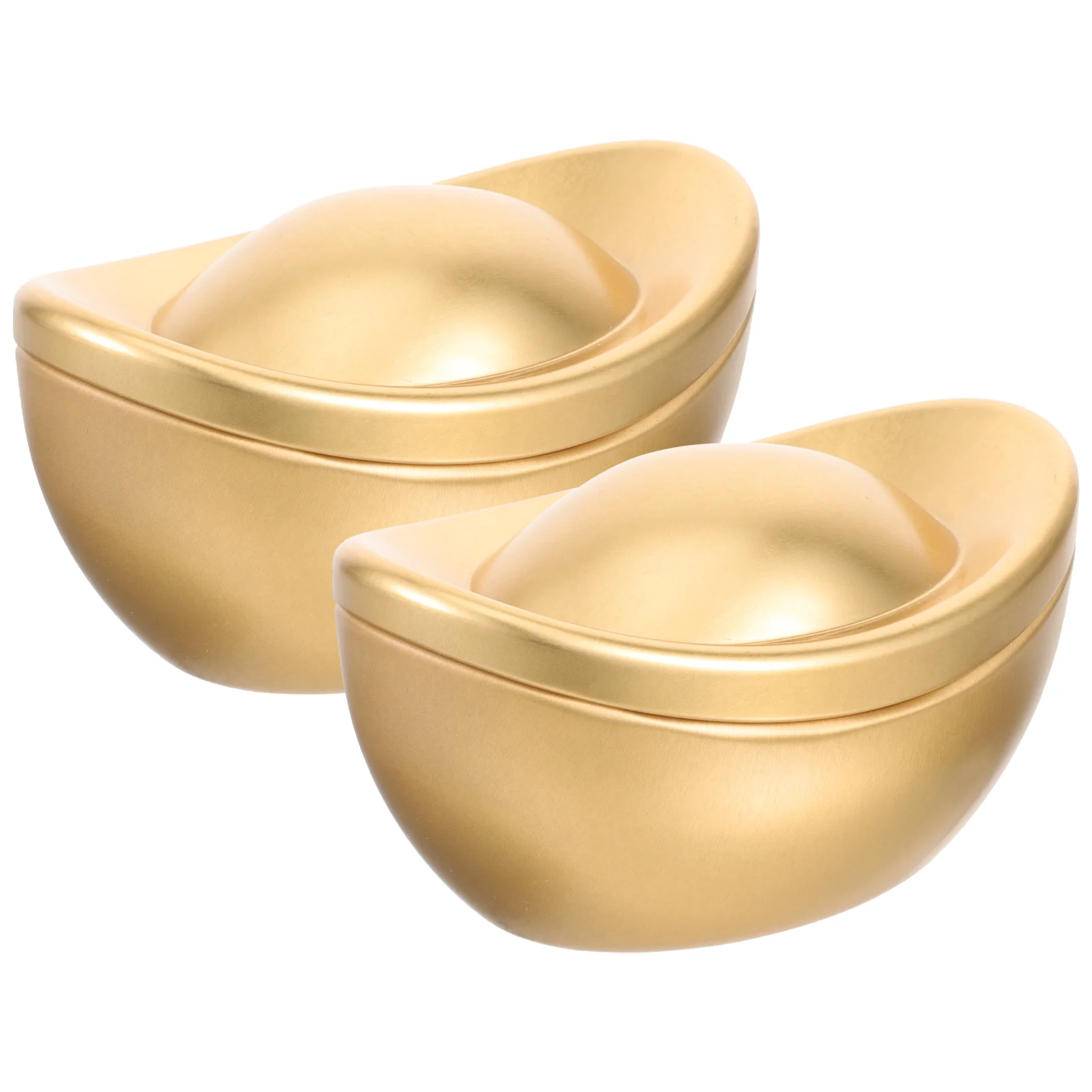 2 Pcs Empty Sundries Organizer Decorative Gold Ingot Shape Simulation Metal Artificial
2 Pcs Empty Sundries Organizer Decorative Gold Ingot Shape Simulation Metal Artificial