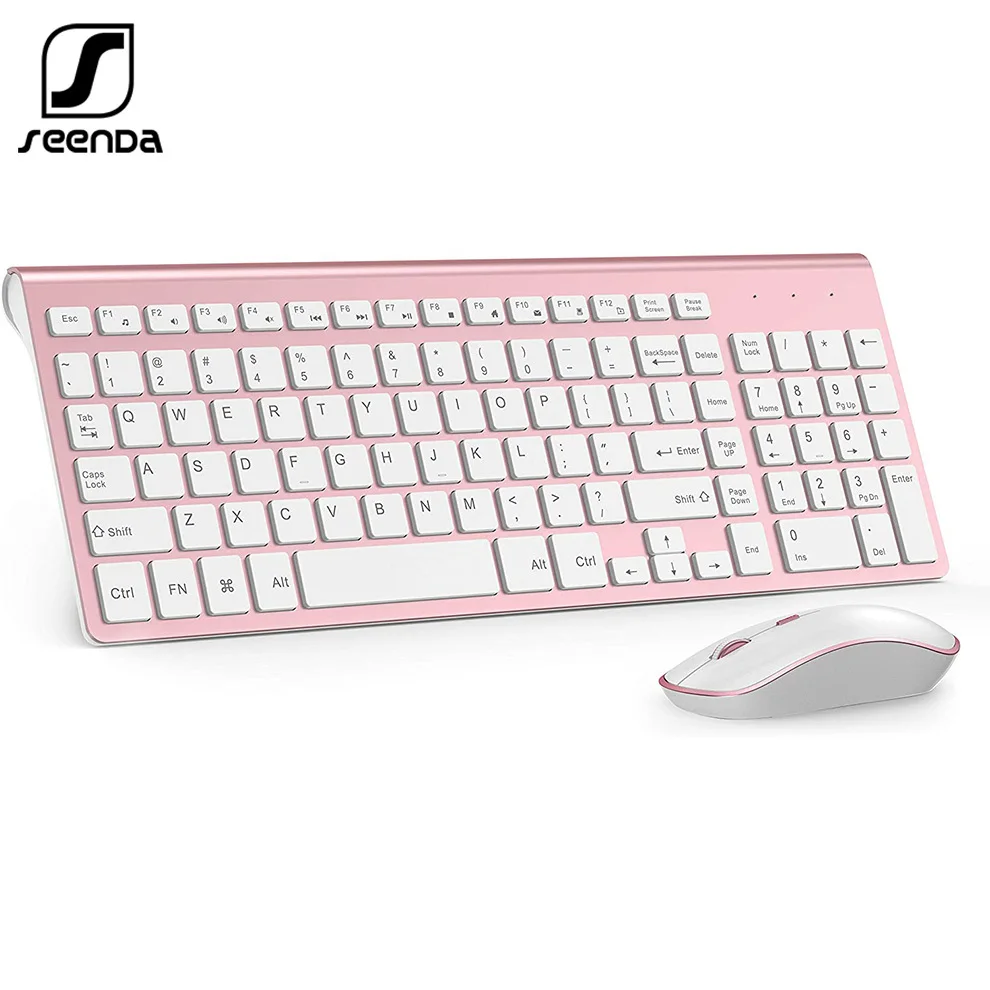 SeenDa Wireless Keyboard and Mouse 2.4G Ergonomic and Slim Wireless Keyboard Mouse Combo for Computer Windows PC Laptop
SeenDa Wireless Keyboard and Mouse 2.4G Ergonomic and Slim Wireless Keyboard Mouse Combo for Computer Windows PC Laptop