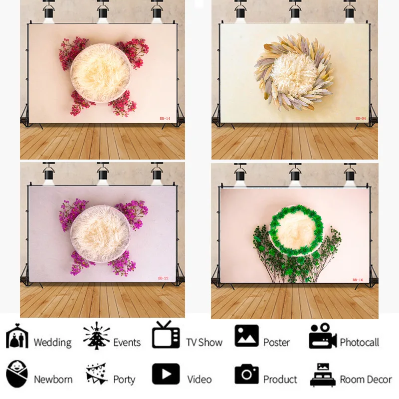 Newborn Baby Digital Photography Backdrop Props Fur Garland Floral Bird Nest Birthday Hundred Days Studio Background BB-01
Newborn Baby Digital Photography Backdrop Props Fur Garland Floral Bird Nest Birthday Hundred Days Studio Background BB-01