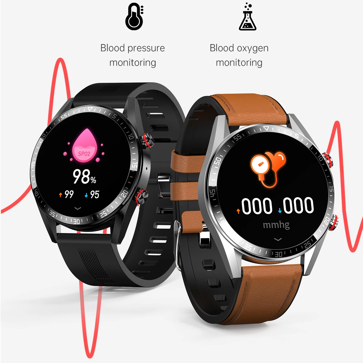 Смарт-часы LIGE мужские с поддержкой Bluetooth и функцией звонка | Электроника