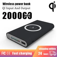 New 200000mAh Wireless Power Bank Ultra-large capacity Two-way Super Fast Charging For IPhone Type-c External Battery Powerbank