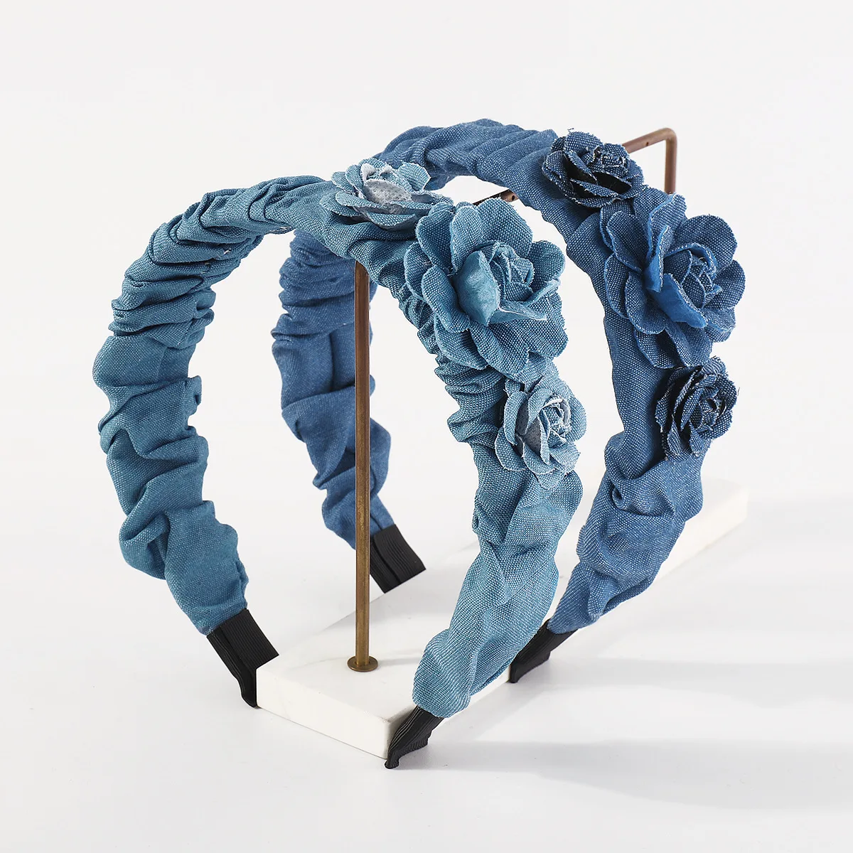Denim Flowers Fashion Women Headband Casual Blue Black Denim Hairband Blossoms Headwear Turban Classic Adult Hair Accessories
Denim Flowers Fashion Women Headband Casual Blue Black Denim Hairband Blossoms Headwear Turban Classic Adult Hair Accessories