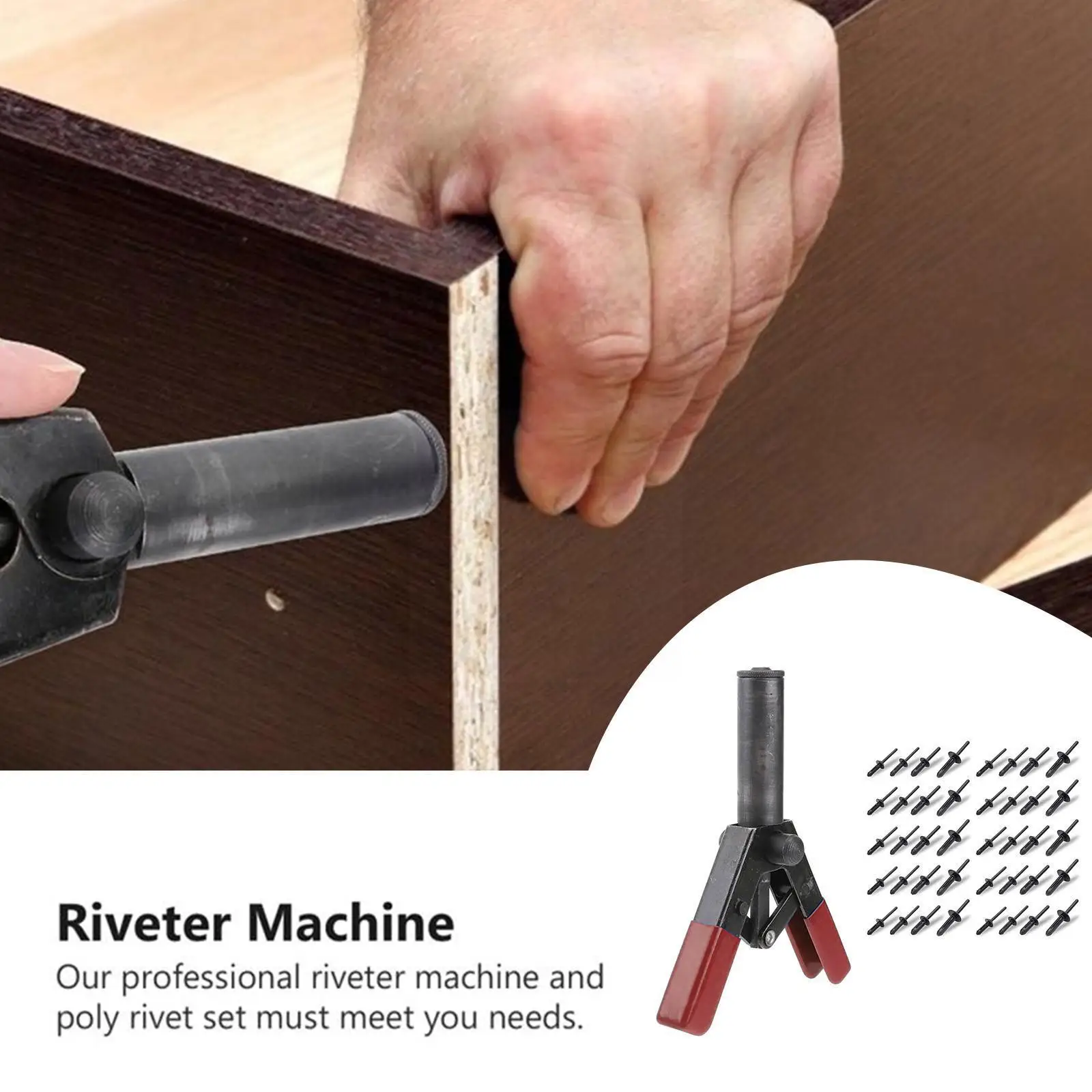 

Plastic Rivet Gun 7 Inch Poly Hand Riveter Kit For Fastening Door Panels & Automotive Trim With 40 Pieces Of Plastic Pom Ri Z7g4