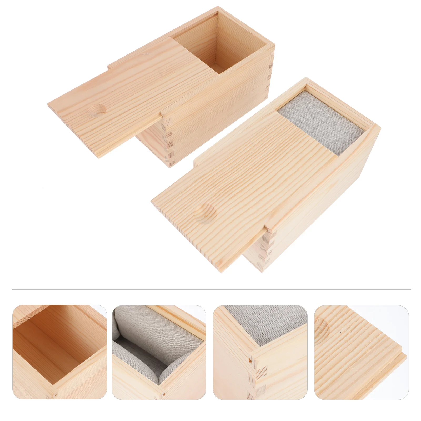 2Pcs Jewelry Boxes Wooden Boxes Souvenir Containers Storage Cases for Home Shop Package 
2Pcs Jewelry Boxes Wooden Boxes Souvenir Containers Storage Cases for Home Shop Package