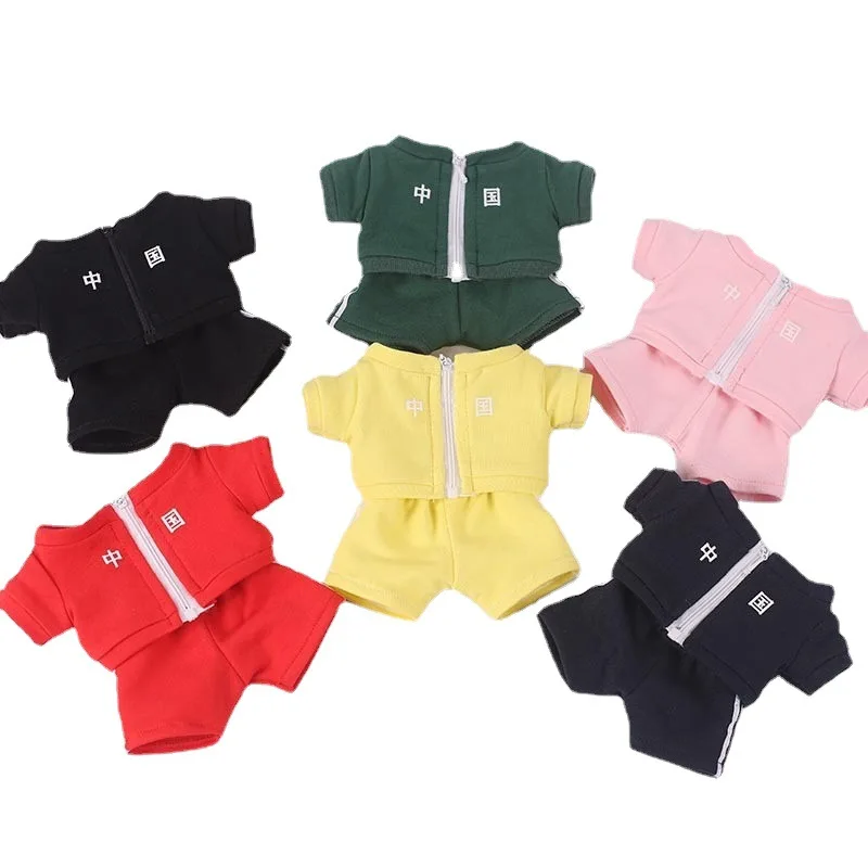 20cm baby clothes Chinese sportswear set school uniform sportswear cotton doll clothes doll accessories
20cm baby clothes Chinese sportswear set school uniform sportswear cotton doll clothes doll accessories