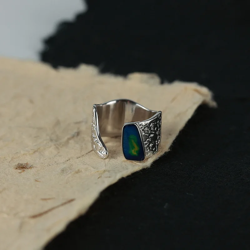 New Vintage Drip Oil Enamel Green Open Finger Ring For Women Charm Ounk Irregular Geometry Ring Engagement party Jewelry Gift
New Vintage Drip Oil Enamel Green Open Finger Ring For Women Charm Ounk Irregular Geometry Ring Engagement party Jewelry Gift