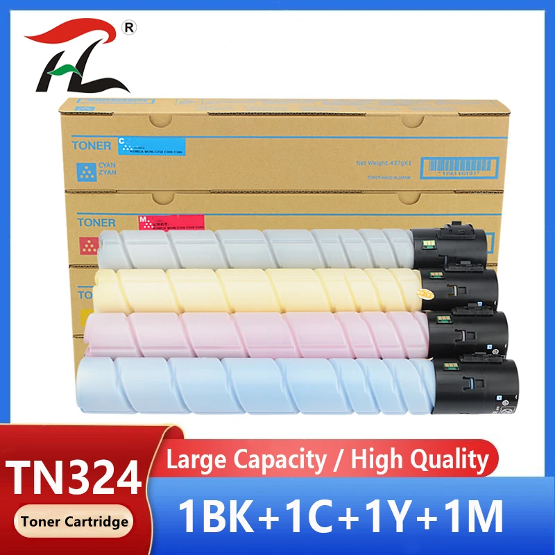 

4 Color TN324 TN512 tn-324 Toner Cartridge Compatible For Konica Minolta Bizhub C308 C368 C258 C454 C454e C554 C554e Copier