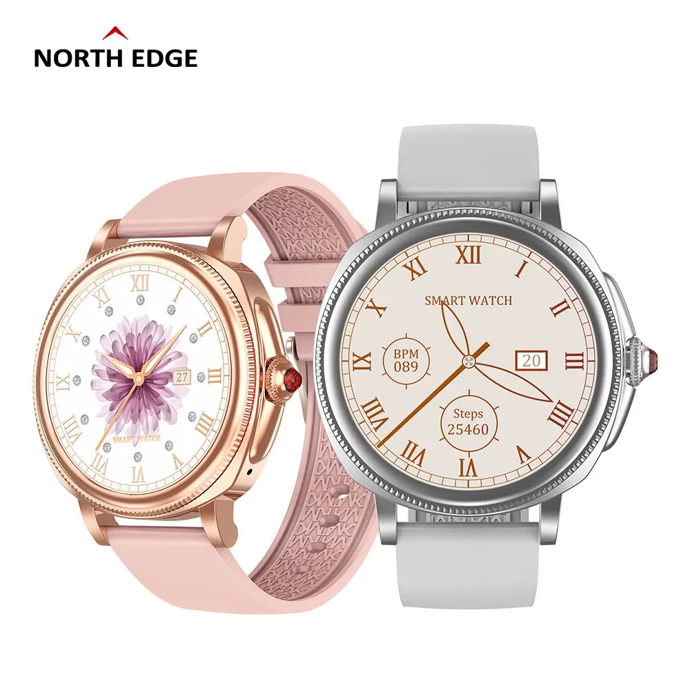 NORTH EDGE Bluetooth Watch For Woman IP67 Outdoor Watch Sports Watch Blood Pressure Blood Oxygen Female Smartwatch
NORTH EDGE Bluetooth Watch For Woman IP67 Outdoor Watch Sports Watch Blood Pressure Blood Oxygen Female Smartwatch