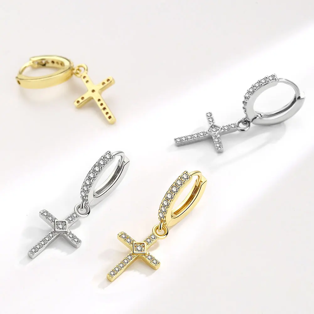 High Fashion Diamond Is Jesus Cross Stud Zircon Crystal Lady Earrings For A Banquet Party High Jewelry Stud Earrings
High Fashion Diamond Is Jesus Cross Stud Zircon Crystal Lady Earrings For A Banquet Party High Jewelry Stud Earrings