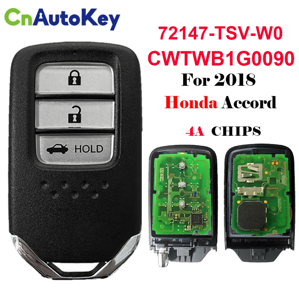 CN003120 433MHz Smart 3 Buttons Remote Key For Honda Accord 2018 Original Auto Key with 4A Chip FCCID CWTWB1G0090
CN003120 433MHz Smart 3 Buttons Remote Key For Honda Accord 2018 Original Auto Key with 4A Chip FCCID CWTWB1G0090