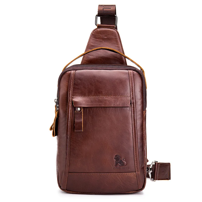 Cowhide Men's Chest Bag Head Layer Cowhide Foreign Trade Retro Oil Wax Leather Fashion Men's Bag
Cowhide Men's Chest Bag Head Layer Cowhide Foreign Trade Retro Oil Wax Leather Fashion Men's Bag
