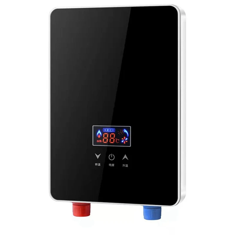 Storage-Free Water Heater Tankless Instant Boiler Bathroom Tankless Shower Set Intelligent Automatica 110V US Plug Black
Storage-Free Water Heater Tankless Instant Boiler Bathroom Tankless Shower Set Intelligent Automatica 110V US Plug Black