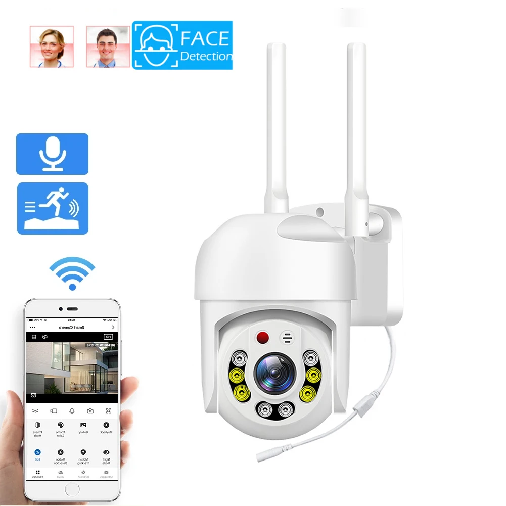 Наружная PTZ IP-камера с сигнализацией, беспроводная скоростная купольная камера видеонаблюдения с Wi-Fi для дома и улицы, 1 МП
Наружная PTZ IP-камера с сигнализацией, беспроводная скоростная купольная камера видеонаблюдения с Wi-Fi для дома и улицы, 1 МП