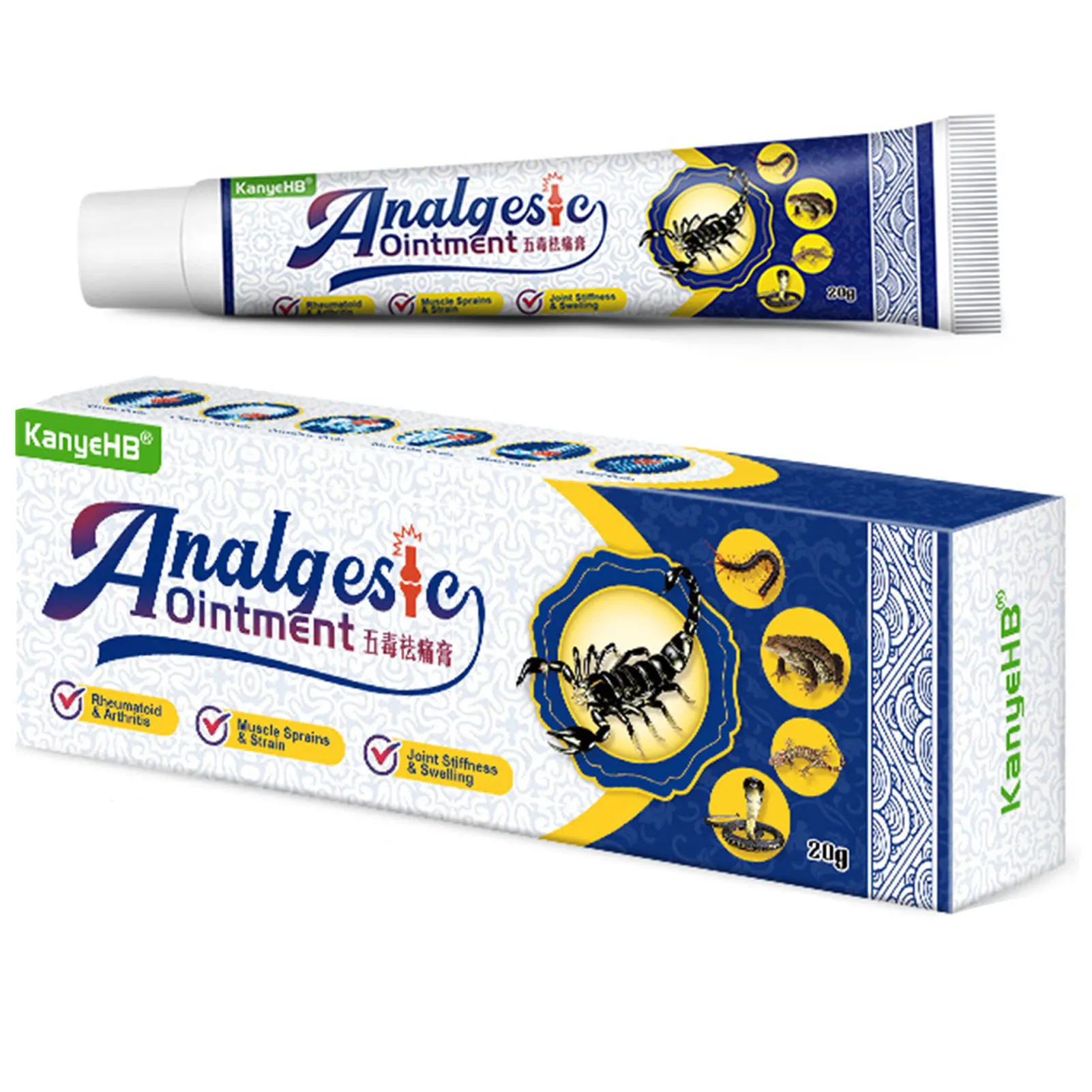 20g Joint Analgesic Ointment Heel Massage Effective Long Lasting Ointment for Joint Pain Treatment
20g Joint Analgesic Ointment Heel Massage Effective Long Lasting Ointment for Joint Pain Treatment