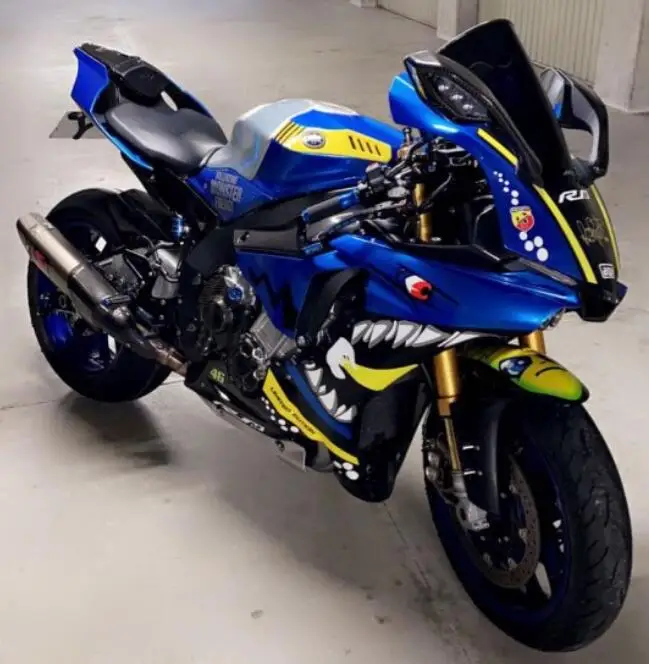 Комплект обтекателей для мотоцикла из АБС-пластика, подходит для YAMAHA YZF - R1 R1m 2015 2016 2017 2018 2019 15 16 17 18 19, комплект кузова «Акулий синий»
Комплект обтекателей для мотоцикла из АБС-пластика, подходит для YAMAHA YZF - R1 R1m 2015 2016 2017 2018 2019 15 16 17 18 19, комплект кузова «Акулий синий»