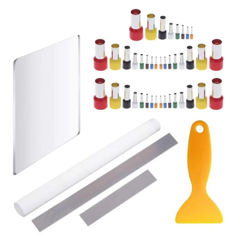 45 Pcs Polymer Clay Tool Kit Acrylic Polymer Clay Roller Clay Blade Cutter Acrylic Sheet Round Circle Punch Tools
45 Pcs Polymer Clay Tool Kit Acrylic Polymer Clay Roller Clay Blade Cutter Acrylic Sheet Round Circle Punch Tools