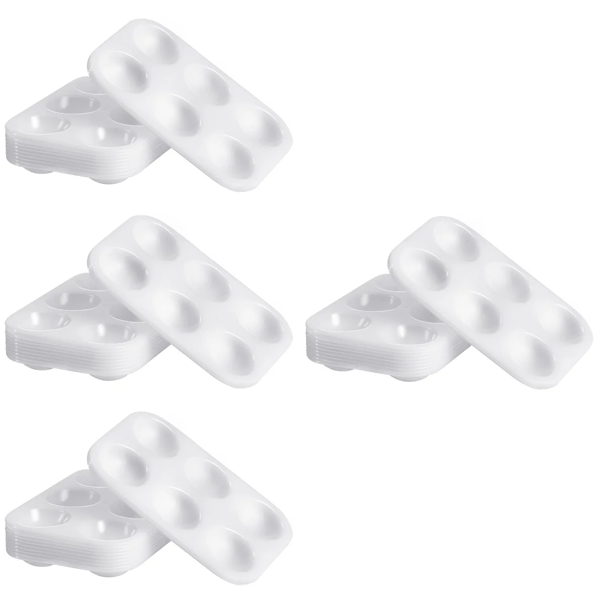4pcs ROSENICE 12pcs White Palettes 6 Compartments Rectangular Watercolor Painting Tray for DIY Craft and
4pcs ROSENICE 12pcs White Palettes 6 Compartments Rectangular Watercolor Painting Tray for DIY Craft and