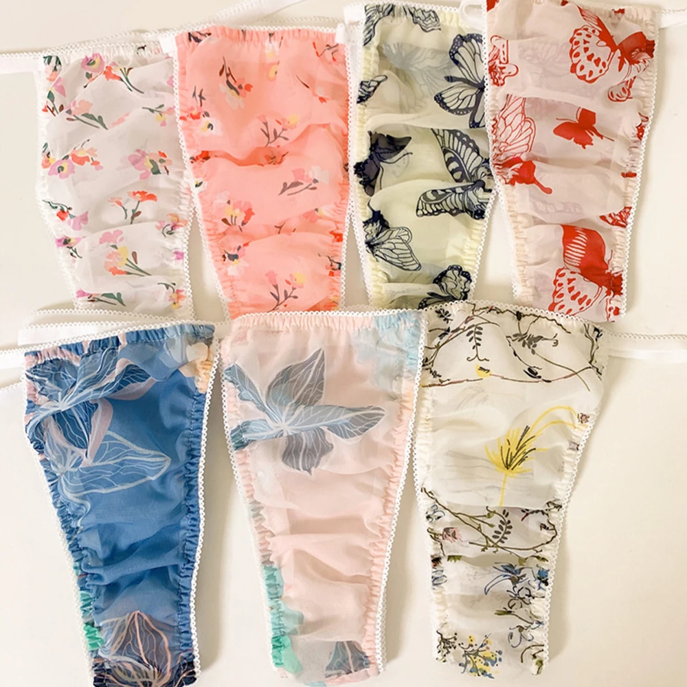 Women Floral Print Lace Lady Panties Bikini Briefs Sheer Knicker Underpants Underwear Ultra-thin Underwear Translucent Lingeries
Women Floral Print Lace Lady Panties Bikini Briefs Sheer Knicker Underpants Underwear Ultra-thin Underwear Translucent Lingeries