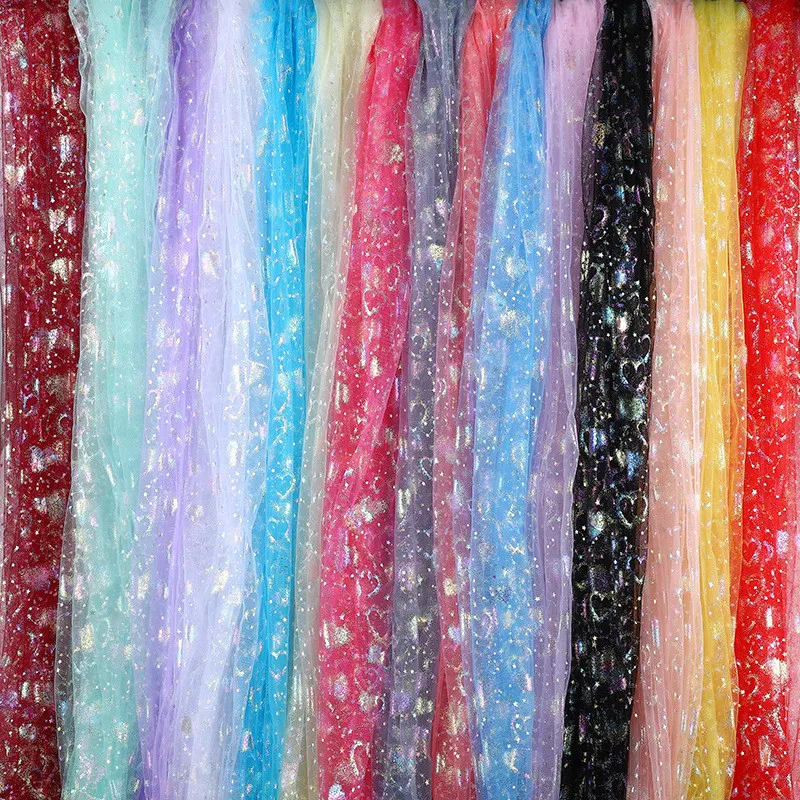 Illusory Color Glitter Printed Tulle Dress Fabric for Baby Shower Skirt Wedding Party Decoration Sewing Summer Dress Diy Fabric
Illusory Color Glitter Printed Tulle Dress Fabric for Baby Shower Skirt Wedding Party Decoration Sewing Summer Dress Diy Fabric