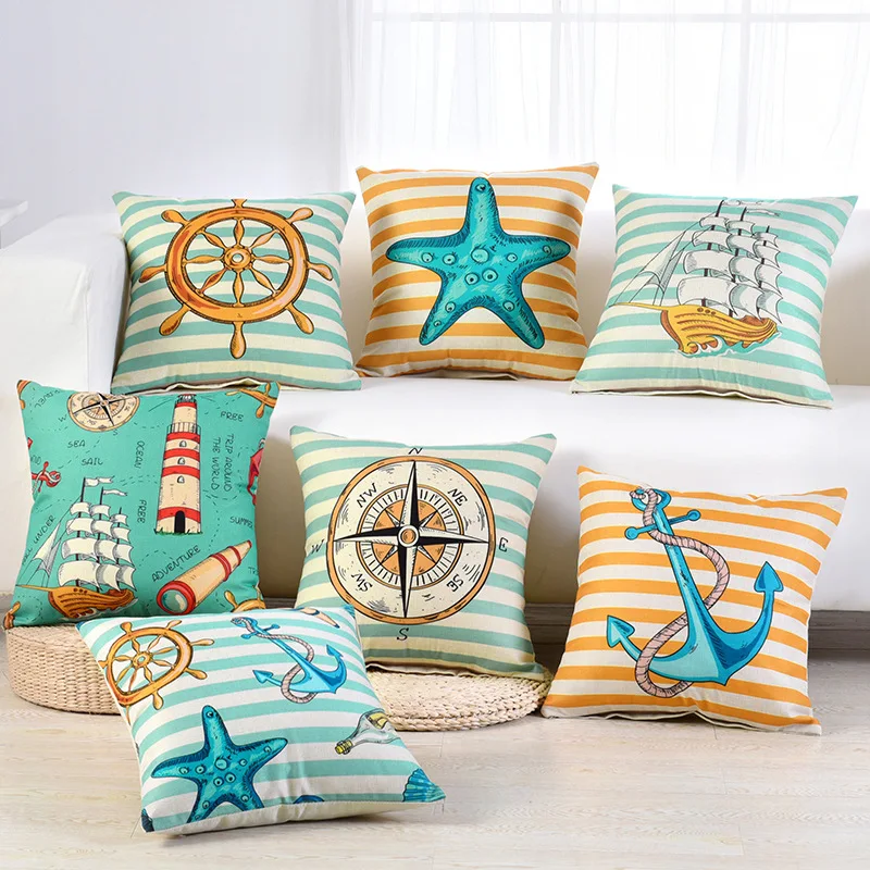 Sea Anchor Blue Throw Cushions Cover Funda Cojin 45x45cm Home- Bedroom Pillows Accessories Pillowcase Cover Art Cotton Linen B50
Sea Anchor Blue Throw Cushions Cover Funda Cojin 45x45cm Home- Bedroom Pillows Accessories Pillowcase Cover Art Cotton Linen B50