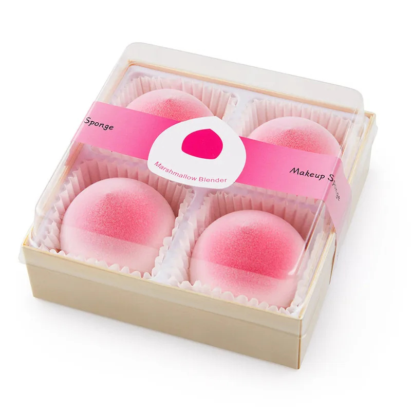 

Microfiber Fluff Surface Cosmetic Puff Beauty Makeup Sponge Soft Marshmallow Pink Foundation Blender Make up Gift Set
