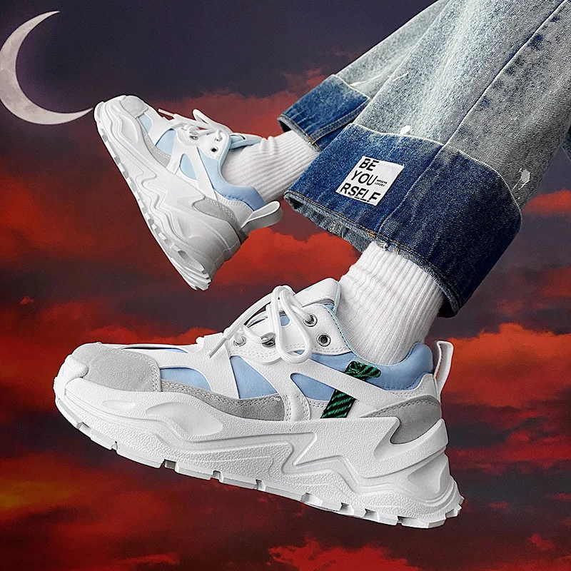 Men Dad Sneakers Casual Shoes Pu Chunky Sneakers Outdoor Walking Shoes Tenis Basket Zapatillas Hombre Colorful Sneakers
Men Dad Sneakers Casual Shoes Pu Chunky Sneakers Outdoor Walking Shoes Tenis Basket Zapatillas Hombre Colorful Sneakers