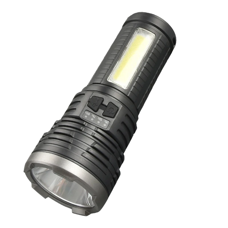 Strong Light High-Power Flashlight Waterproof And Compression-Resistant LED Flashlight With Side Light 
Strong Light High-Power Flashlight Waterproof And Compression-Resistant LED Flashlight With Side Light
