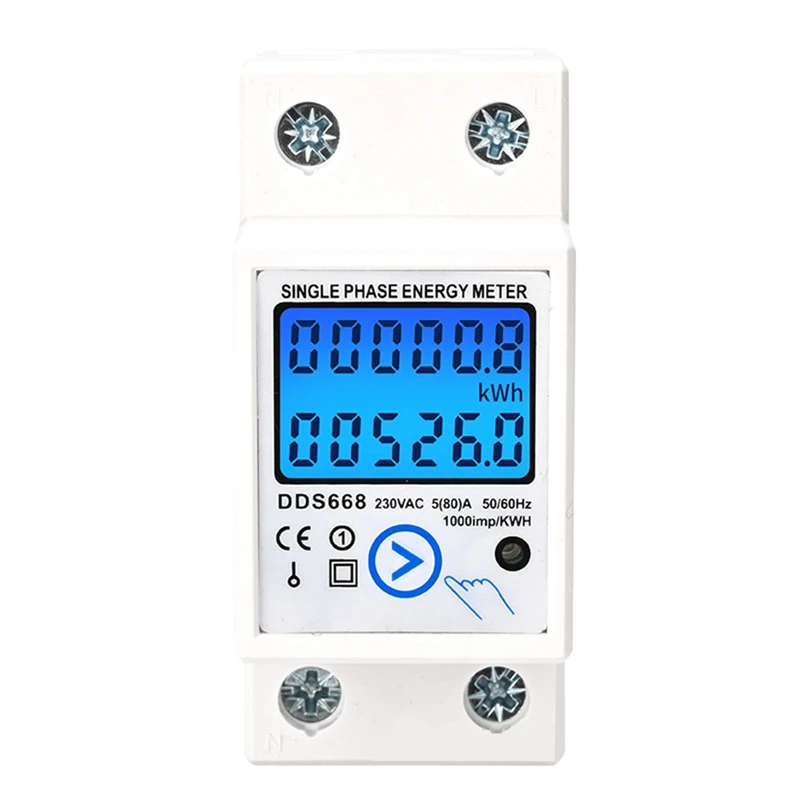 White Energy Meter ABS Energy Meter Kwh AC220V Electric Meter LCD Digital Energy Electric Meter
White Energy Meter ABS Energy Meter Kwh AC220V Electric Meter LCD Digital Energy Electric Meter