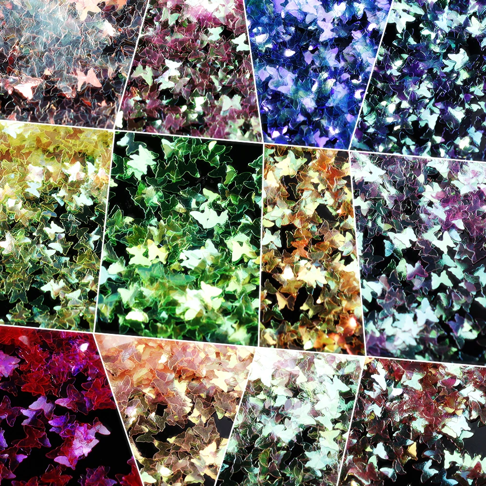 50g Holographic Mirror Butterfly Nail Sequins Ultra-thin Flake Nail Glitter Gold Purple Rainbow Gel Polish Manicure Decoration 6
50g Holographic Mirror Butterfly Nail Sequins Ultra-thin Flake Nail Glitter Gold Purple Rainbow Gel Polish Manicure Decoration 6