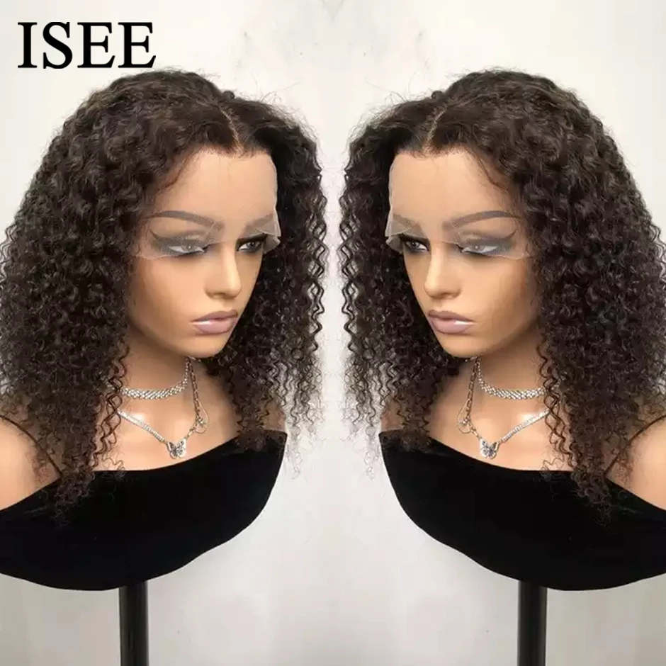 ISEE HAIR Brazilian Kinky Curly 13x4 HD Lace Frontal Wig For Women 4x4 Lace Closure Jerry Curly Human Hair Wigs Fast Shipping
ISEE HAIR Brazilian Kinky Curly 13x4 HD Lace Frontal Wig For Women 4x4 Lace Closure Jerry Curly Human Hair Wigs Fast Shipping