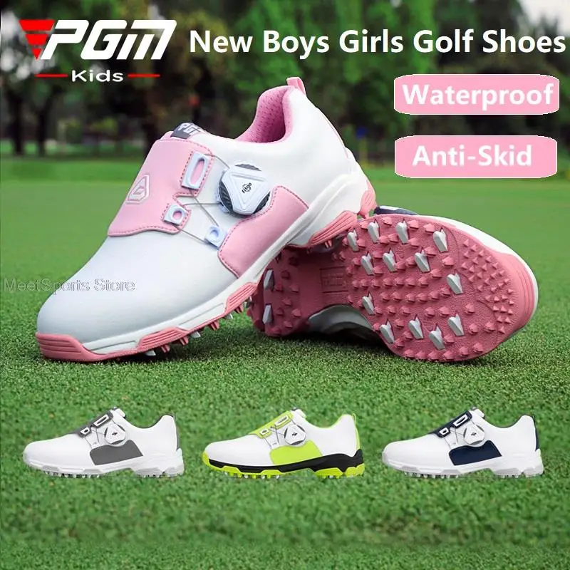 Pgm Golf Shoes Children Waterproof Anti-Skid Sneakers Boys Girls Outdoor Breathable Golf Shoes Kids Lightweight Sports Trainers
Pgm Golf Shoes Children Waterproof Anti-Skid Sneakers Boys Girls Outdoor Breathable Golf Shoes Kids Lightweight Sports Trainers