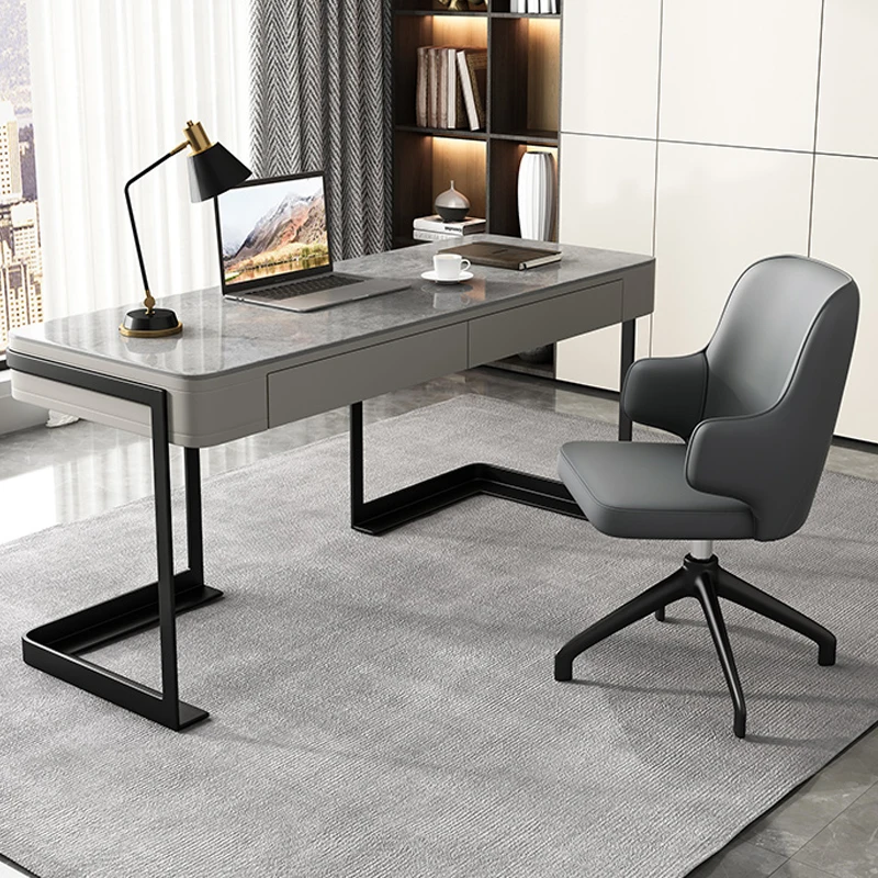 Minimalism, bright slate, desk and chair combination, modern minimalist luxury computer desk, online celebrity desk
Minimalism, bright slate, desk and chair combination, modern minimalist luxury computer desk, online celebrity desk