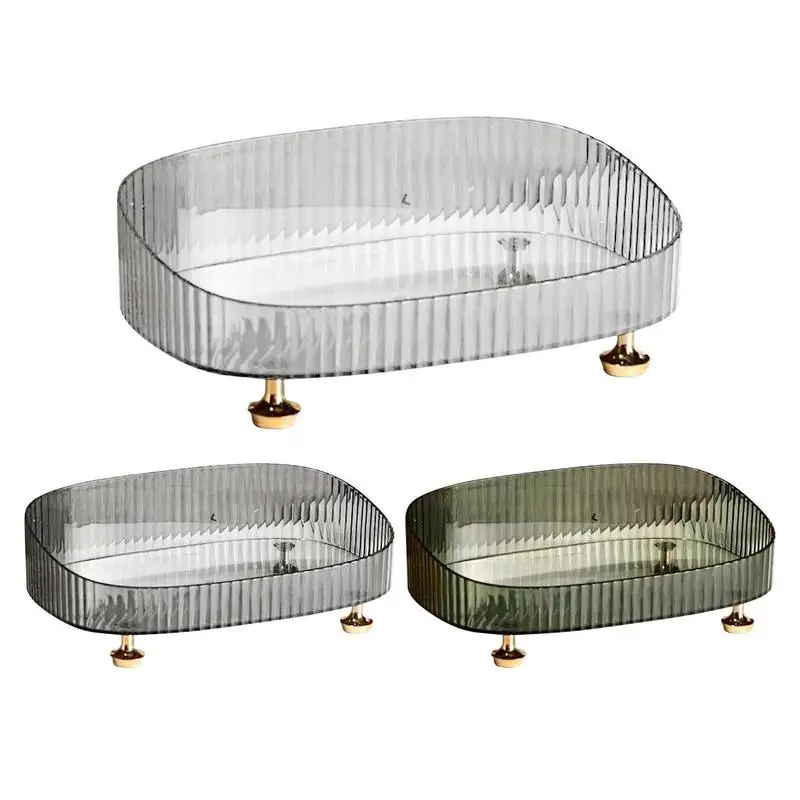 Transparent Countertop Cosmetics Organizer For Perfume Skincare Organizer Tray Anti Fall And Durable Oval Design Storage Supplie
Transparent Countertop Cosmetics Organizer For Perfume Skincare Organizer Tray Anti Fall And Durable Oval Design Storage Supplie