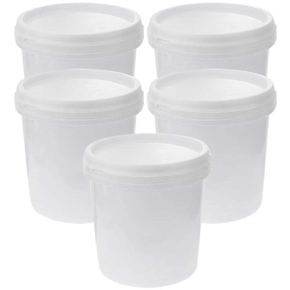 5 Pcs Food Grade Plastic Bucket Cleaning Buckets Small Tubs Lids Water Dormitory Wash Home White Gallon Poca tong
5 Pcs Food Grade Plastic Bucket Cleaning Buckets Small Tubs Lids Water Dormitory Wash Home White Gallon Poca tong