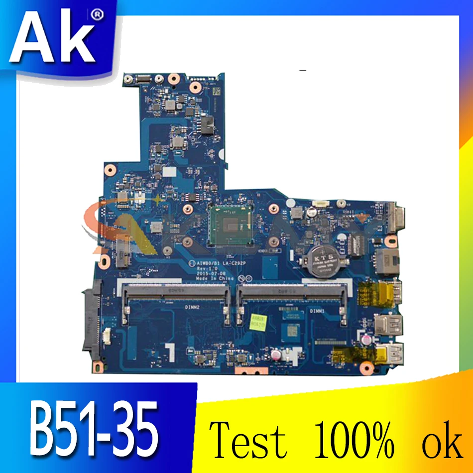 Akemy For Lenovo B51-30 AIWB0/B1 LA-C292P Laptop Motherboard DDR3 (no Fingerprint connector) 100% Test OK
Akemy For Lenovo B51-30 AIWB0/B1 LA-C292P Laptop Motherboard DDR3 (no Fingerprint connector) 100% Test OK