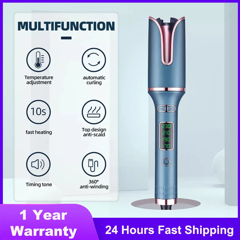 Automatic Hair Curler Rotating Curling Iron Ceramic Curly Magic Hair Waver Curling Wand Irons LCD Hair Crimper Styling Tools
Automatic Hair Curler Rotating Curling Iron Ceramic Curly Magic Hair Waver Curling Wand Irons LCD Hair Crimper Styling Tools