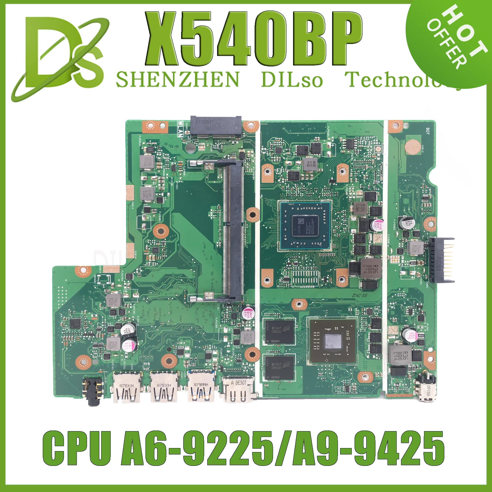 KEFU X540BP Orginal Mainboard For ASUS X540B A540 X540BA Laptop Motherboard With AMD A6-9225 A9-9425 CPU 100% test OK
KEFU X540BP Orginal Mainboard For ASUS X540B A540 X540BA Laptop Motherboard With AMD A6-9225 A9-9425 CPU 100% test OK
