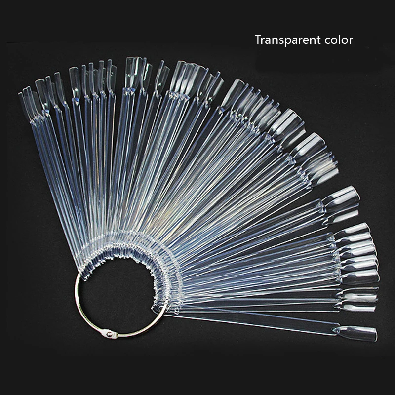 50PCS Color Card False Nail Tips Fan Transparent White Fake Nail Tips Nail Art Practice Display Design Tools
50PCS Color Card False Nail Tips Fan Transparent White Fake Nail Tips Nail Art Practice Display Design Tools