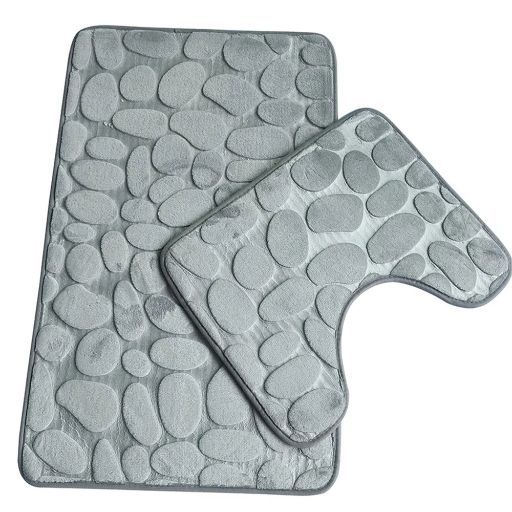 2Pcs Bath Mat Bathroom Mat and U-Shaped Contour Toilet Rug Set Memory Foam Absorbent Machine Washable Floor Bathmat 1
2Pcs Bath Mat Bathroom Mat and U-Shaped Contour Toilet Rug Set Memory Foam Absorbent Machine Washable Floor Bathmat 1