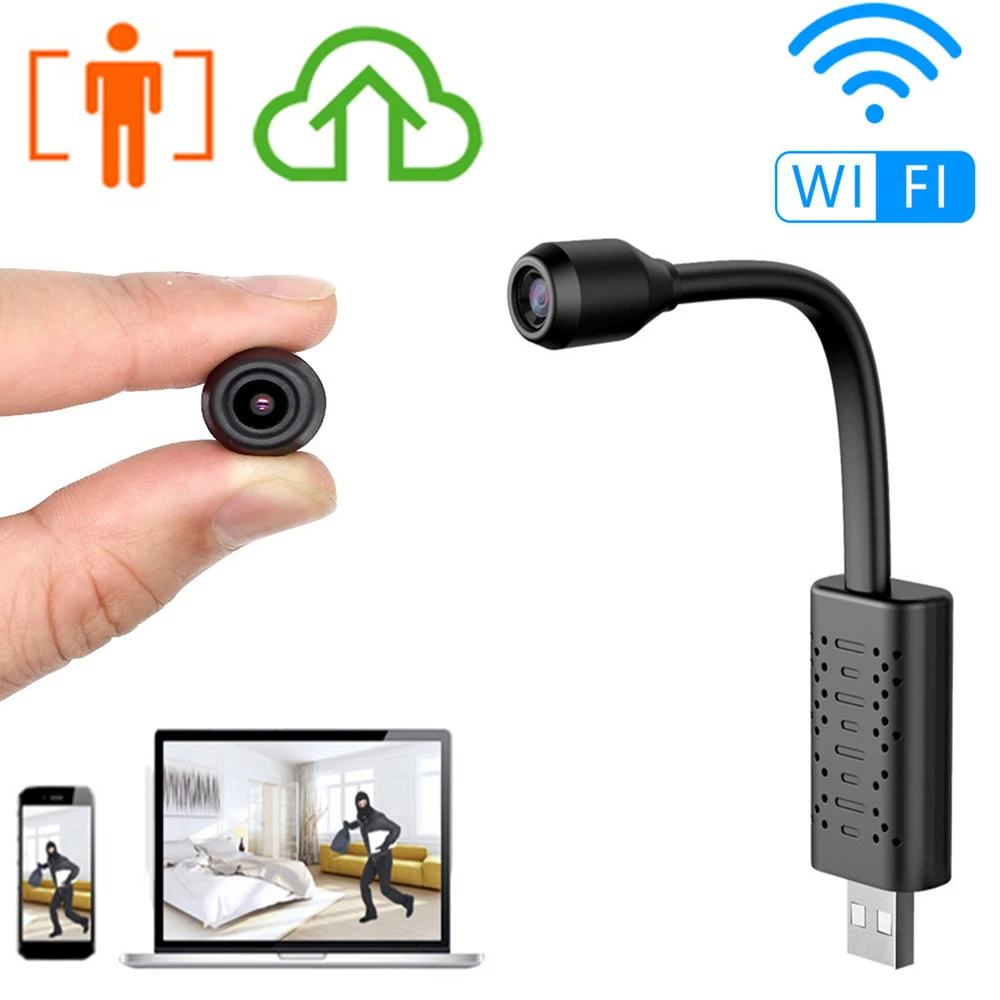 Беспроводная мини-камера с Wi-Fi и USB-разъемом
Беспроводная мини-камера с Wi-Fi и USB-разъемом