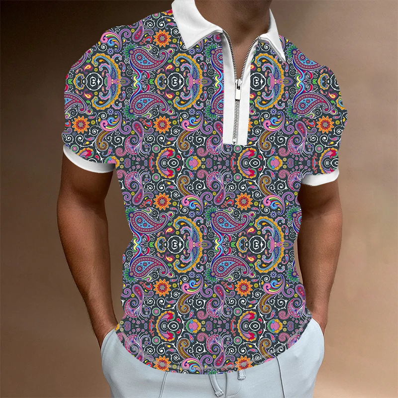 Summer new style 3D dog printing high quality men's polo shirt short sleeve casual breathable lapel l zipper men's shirt
Summer new style 3D dog printing high quality men's polo shirt short sleeve casual breathable lapel l zipper men's shirt