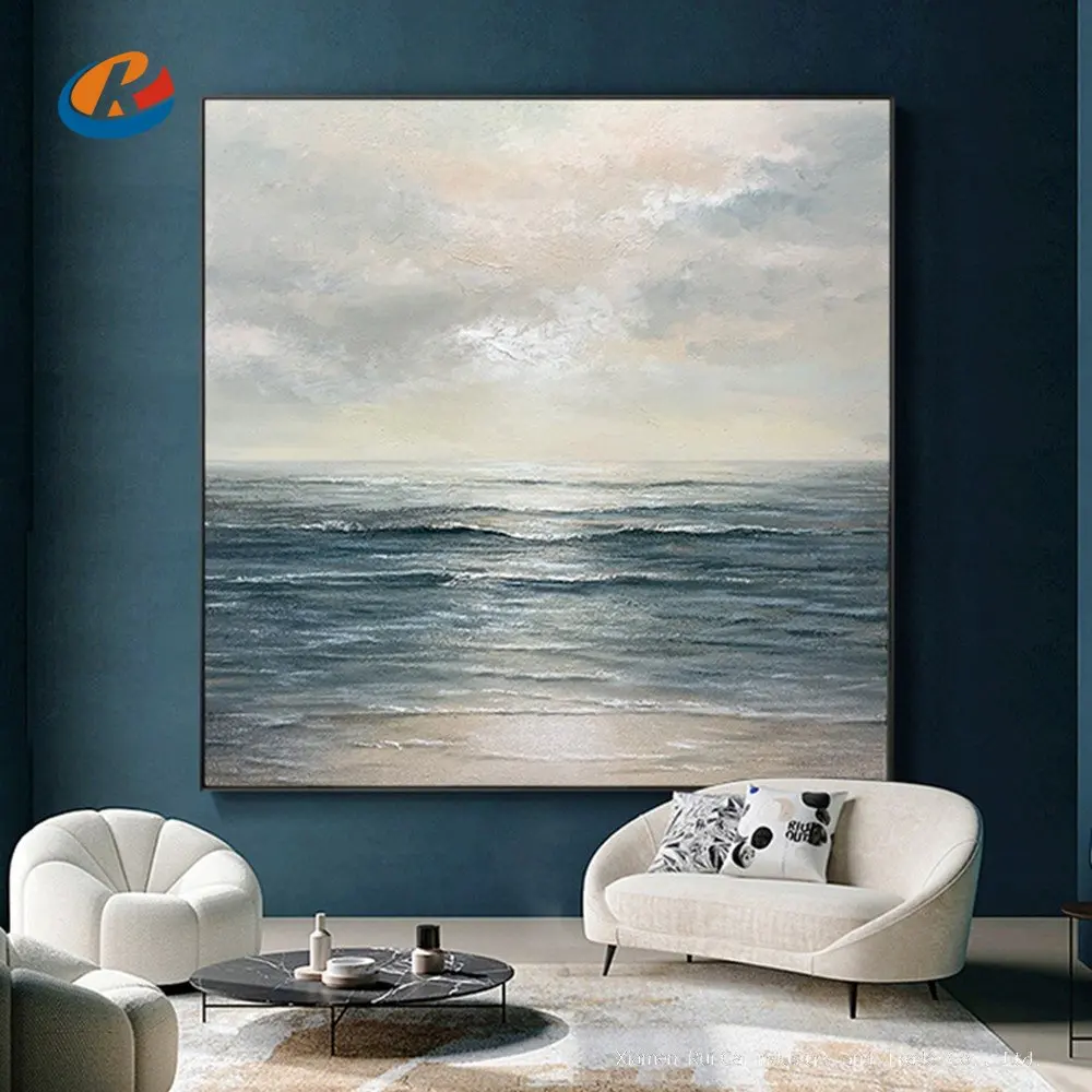Handmade Canvas Oil Painting Decoration Sea Dawn Modern Art Mural Living Room Bedroom Office Hotel Hanging Poster Salon nordico
Handmade Canvas Oil Painting Decoration Sea Dawn Modern Art Mural Living Room Bedroom Office Hotel Hanging Poster Salon nordico