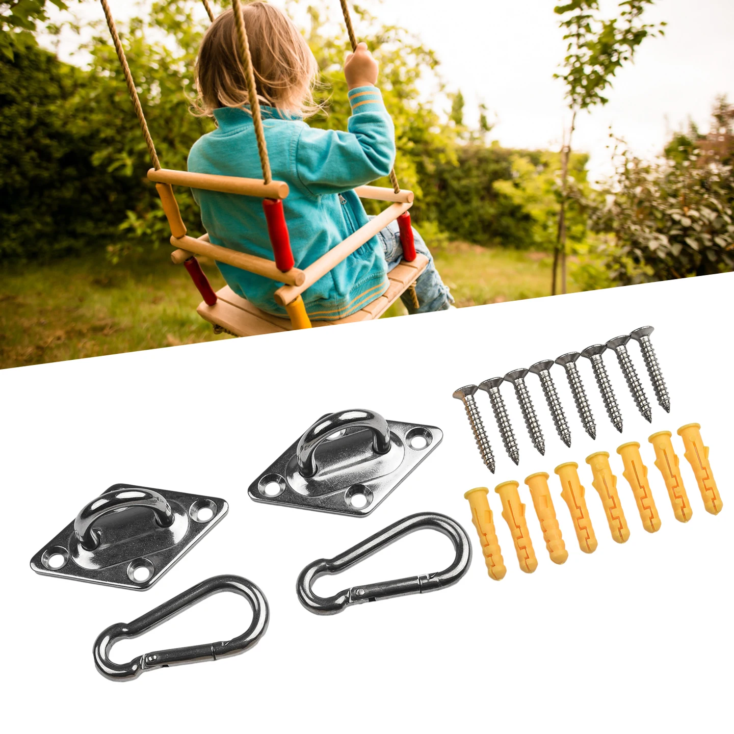 Door Buckles Gourd Stainless Weather Resistant Heavy Duty Ceiling Hanging Hook Set Yoga Chair Swing Bracket Hardware Tool
Door Buckles Gourd Stainless Weather Resistant Heavy Duty Ceiling Hanging Hook Set Yoga Chair Swing Bracket Hardware Tool