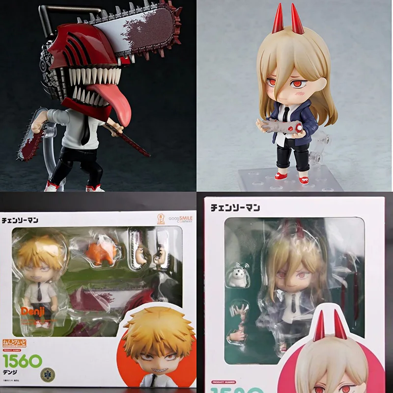 Фигурки героев Аниме Nendoroid с Бензопилой в масштабе 1560 Denji 1580 игрушечные модели