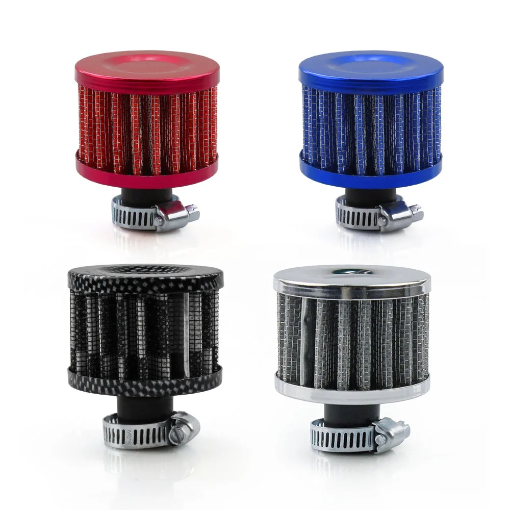 

Universal Interface Car Air Filters 12mm For Motorcycle Cold Air Intake High Flow Crankcase Vent Cover Mini Breather Filters
