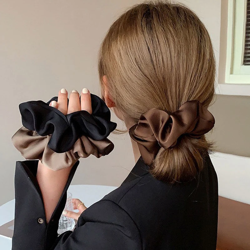 Silky Satin Hair Scrunchies Hair Accessories Ponytail Holder Hair Ties Elastic Rubber Hair Bands Black Beige Coffee Hair Rope
Silky Satin Hair Scrunchies Hair Accessories Ponytail Holder Hair Ties Elastic Rubber Hair Bands Black Beige Coffee Hair Rope